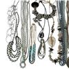 Image 2 : 35 Good Quality Necklaces  - Majority are Like-New - Variety of Materials -2 Sorting Container - App