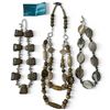 Image 1 : 3 Hand Crafted Statement Necklaces from Yukon Craftsmen - Longest is 32" (Materials include Silver C