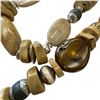 Image 4 : 3 Hand Crafted Statement Necklaces from Yukon Craftsmen - Longest is 32" (Materials include Silver C