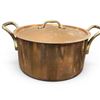 Image 1 : 1981 Coventry Copper 5 Litre Lidded Pot with Brass Handles - Nickel or Tin-Lined Copper, Made in Mon