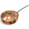 Image 1 : 1981 Coventry Copper 24cm Deep Lidded Sautee Pan with Brass Handles - Nickel or Tin-Lined Copper, Ma