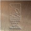 Image 4 : 1981 Coventry Copper 30cm Sauté Pan with Brass Handles - 2.5mm thick, nickel lined, made in Montreal