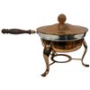 Image 4 : 5 Piece Group of Copper Kitchenware - Chafing Dish & Fondue Base, Round Bottom Double Boiler Pot & C