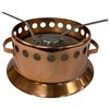 Image 6 : 5 Piece Group of Copper Kitchenware - Chafing Dish & Fondue Base, Round Bottom Double Boiler Pot & C