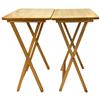 Image 2 : Pine Wood TV Tray Set on Stand - 4 Foldable TV Tables