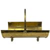 Image 2 : Vintage Brass Fireplace Wood Holder with Feet