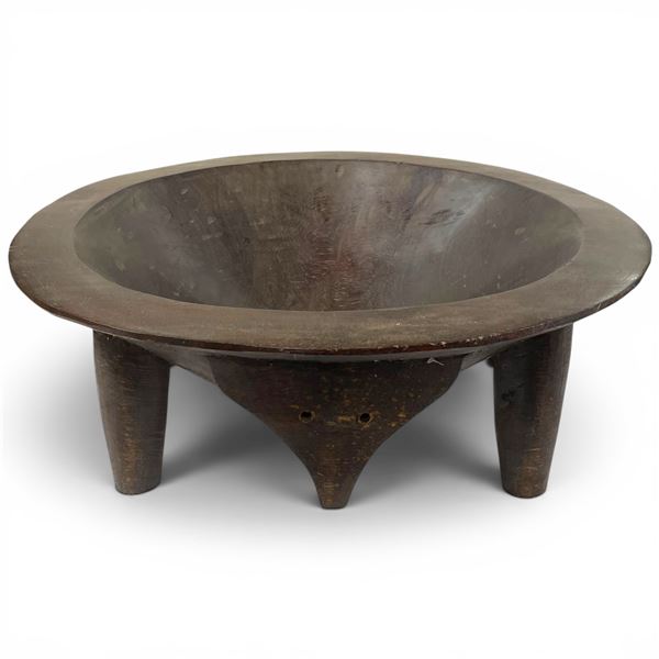 Hand-Carved Fijian Tanoa Wooden Kava Bowl - 16" Diameter X 6" Deep