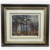 Image 1 : Tom Thompson "Artist's Camp"  Ltd. Editon Print #385/695 - Group of Seven Artist (Triple Matted in a
