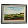 Image 1 : 1990 Signed Original Water Colour "Road to the Point" (Frame dimensions: 31.5" x 23.5")