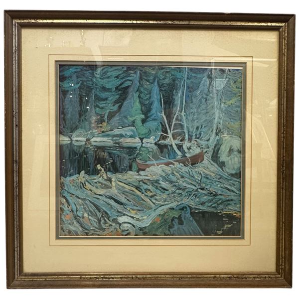 J. E. H. MacDonald Print "The Beaver Dam"- Group of seven Artist (Frame dimensions: 24" x 23") Print