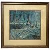 Image 1 : J. E. H. MacDonald Print "The Beaver Dam"- Group of seven Artist (Frame dimensions: 24" x 23") Print