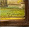 Image 2 : 1959 H. E. Bulyea Oil on  Canvas Board Painting "Autumn" (Frame Dimensions: 15" X 11")