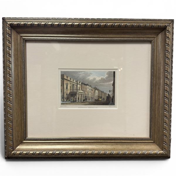 Thomas Hosmer Shepard Vintage Etching "Pantheon on Oxford Street in London" Engraved by J. Hichcliff