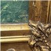 Image 2 : Vintage Pastoral Lithograph by Ullman New York - Signed Bolton - Lovely gilded frame (Frame dimensio