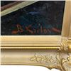 Image 2 : Original Boris Krilov Oil Painting on Canvas "Still Life with Flowers" Signed by Artist (Frame dimen