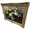 Image 3 : Original Boris Krilov Oil Painting on Canvas "Still Life with Flowers" Signed by Artist (Frame dimen