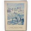Image 1 : Vintage Travel Poster "Carcassonne" Occitanie, Southern France (Frame dimensions: 19" x 27")