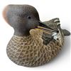 Image 2 : Unsigned Rusty Rutherford Style "Female Hooded Merganser" Hand Carved Duck Decoy