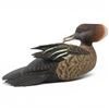 Image 4 : Unsigned Rusty Rutherford Style "Female Hooded Merganser" Hand Carved Duck Decoy