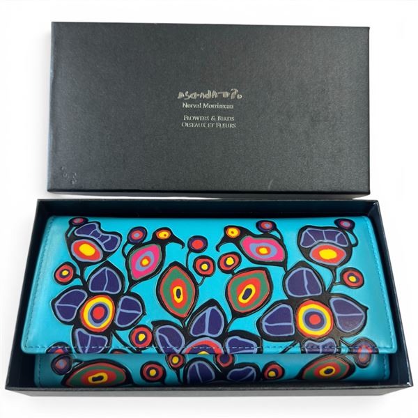 Ojibwa Artist Norval Morriseau Flowers & Birds Wallet BNIB