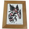Image 2 : "The Raven" Clarence Wells Ceramic Tile Topped Wood Keepsake Box 10.5x8.75x2.25"
