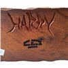 Image 4 : Hand Carved Wood Bison in Spruce Signed Harry 7.5x3.5x6.5"