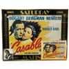 Image 1 : Casablanca Lobby Card, Bogart Photo & Framed Movie Ad (Framed ad is 22" x 28")