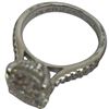 Image 3 : 2 New Sterling Silver Crystal Wedding Ring Sets (4 Ct Crystal Center Stones) Ring Boxes Included
