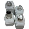Image 1 : 4 New Rings Stamped .925 (Topaz, Mother-of-Pearl & Clear Crystals) longest ring face is 19 mm * Tota