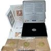 Image 1 : Canadian Millenium Coin & Stamp Set, Plus 3 Coca-Cola 2002 Canadian Olympic Team Medallions