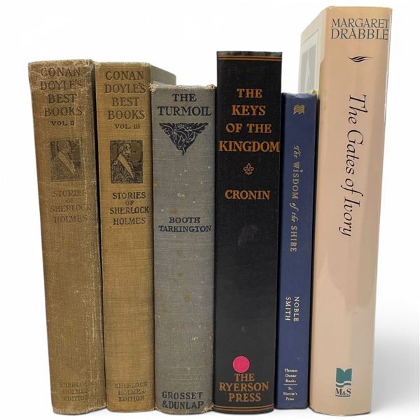 6 Vintage Collectible Books -  Featuring: "The Gates of Ivory" Autographed by Margaret Drabble, 1st