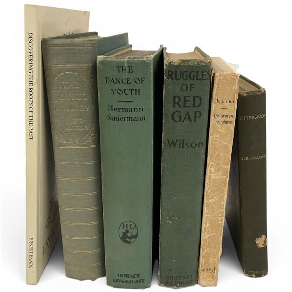 6 Vintage Collectible Books -  Featuring: Rare 1930 1st Edition "The Dance of Youth" by Sudderman, 1