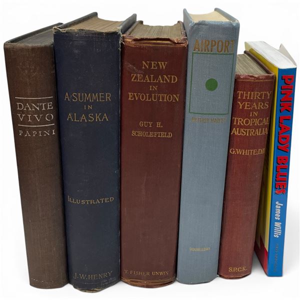 6 Vintage Collectible Books -  Featuring: Autographed "Pink Lady Blues" by James Willis, "Dante Vivo