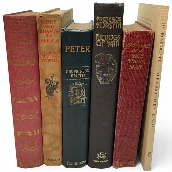 6 Vintage Collectible Books -  Featuring: Signed "The Bird in the Stillness" Autographed by Ajoe Ros