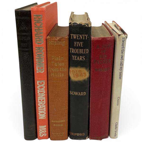 6 Vintage Collectible Books -  Featuring: "Exxoneration" Autographed by Richard Rohmen, "Reedyford"