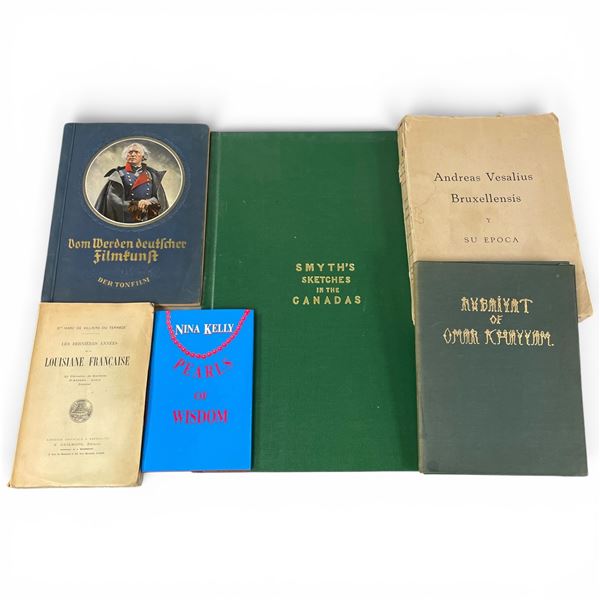 6 Vintage Collectible Books - Featuring: Signed 1991 1st Edition "Pearls of Wisdom" Autographed by N