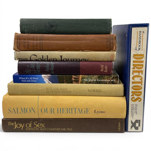 9 Vintage Collectible Books - Featuring: Signed "When All is Said & Done" Autographed by Abe Zacharr