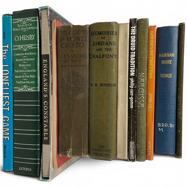 11 Vintage Collectible Books - Featuring: Signed "The Loneliest Game" Autographed by Aroland Wild, "