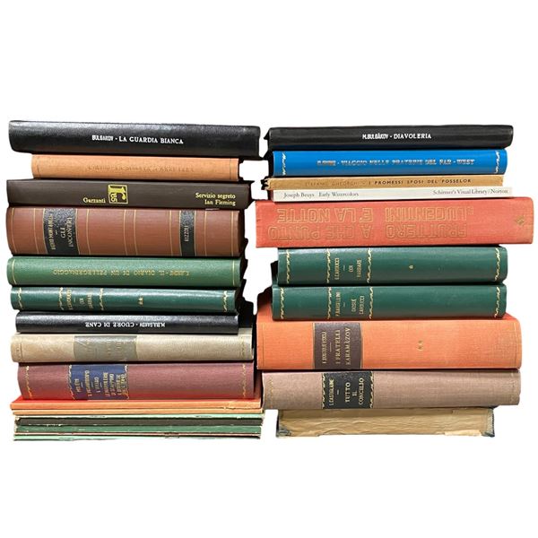 20+ Vintage Collectible Books - Majority are written in Italian