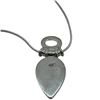 Image 3 : 4 Sterling Silver Pendant Necklaces (Heart necklace is reversible) Total weight: 57 grams