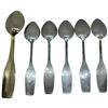Image 2 : Six 1970s Sterling Silver 4" Christmas Spoons by BMCo Canada - 1 is gold plated - Total Weight: 85 g