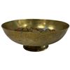 Image 3 : Brass Bowl of World Coins and Tokens * Pedestal Bowl is 9" diameter x 2.5 "deep