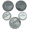Image 1 : 5 Canada 1967 Centennial Coins - 80% Silver (3 Quarters and 2 Dimes