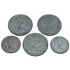 Image 2 : 5 Canada 1967 Centennial Coins - 80% Silver (3 Quarters and 2 Dimes