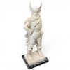 Image 2 : Vintage Italian Santini Bonded-Marble Viking Warrior Statue, Mid-Century Signed A. Santini 18" tall