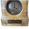 Image 3 : Vintage Marly Horse Mantel Clock with Hungarian 1950 Plaque, Wintermantel & Szombathy 14" Tall