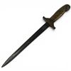 Image 1 : Vintage Brass-Hilt Eagle-Head Dagger with Stylized Chinese Engraved Blade, Mid-Century 16" Long
