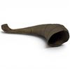 Image 3 : Natural Ram's Horn, Featuring Its Signature Curved Shape and Pronounced Growth Rings 13" Diameter