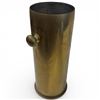 Image 2 : WWI/WWII Era K.F.C. 1/5 Brass Shell Converted to Trench Art Decorative Piece 10" tall