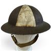 Image 3 : Canadian WWII Mark II ARP Helmet, Burnaby-Painted, Named to Elmo Fink, Civil Defense